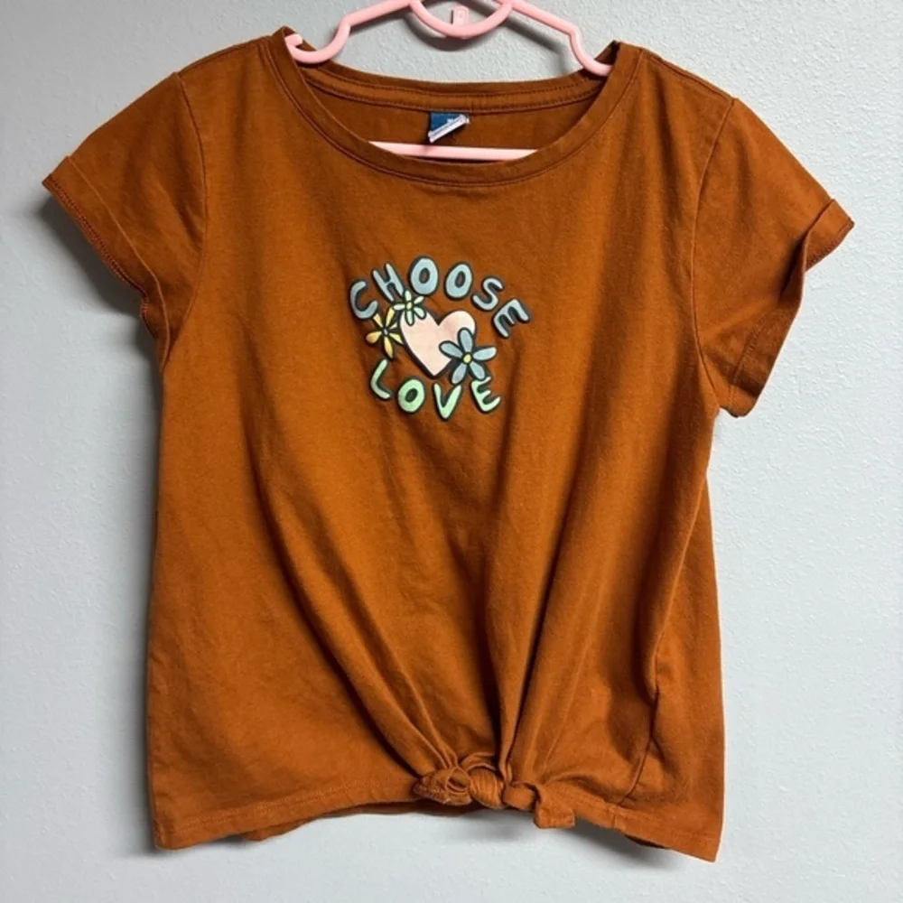 Old Navy Orange 'Choose Love' Kids Tee